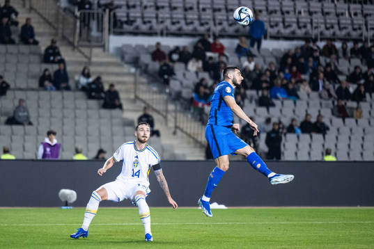 Linus Wahlqvist Egnell of Sweden and Elvin Jafarguliyev of