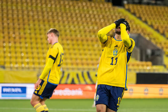 Joakim Persson of Sweden looks dejected
