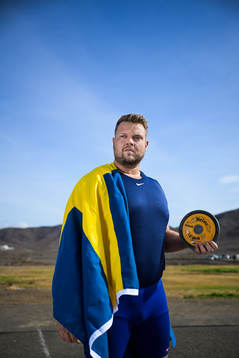 Daniel Ståhl of Sweden poses for a portrait at an