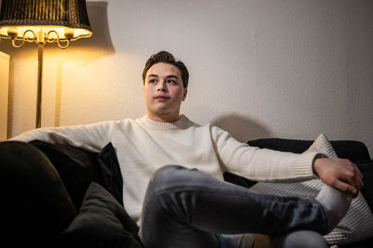 Frölunda J20s Rasmus Odelhög i hemmet