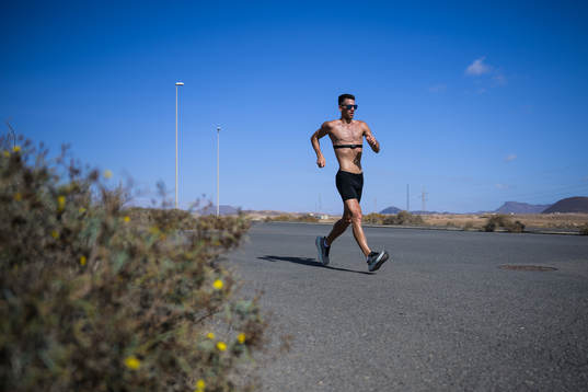 Perseus Karlström of Sweden at an athletics race walk