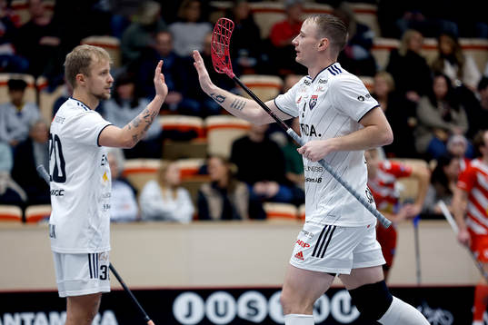 Växjös Jesper Sankell jublar