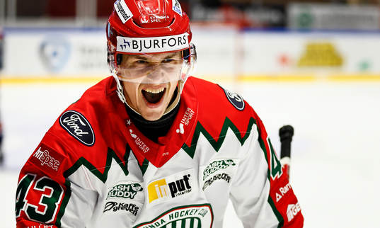Frölundas Tom Nilsson jublar