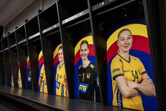 The dressing room of Sweden