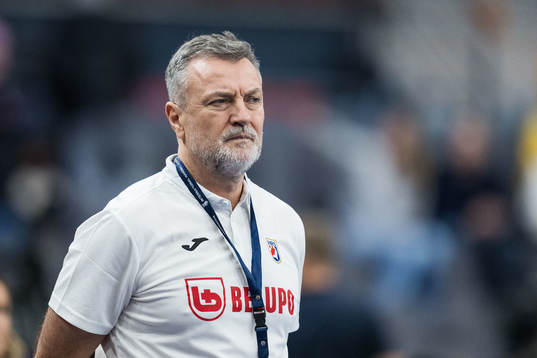 Head coach Ivica Obrvan of Croatia