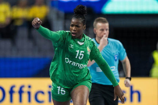 Ramatou Hawa Ndiaye of Senegal celebrates