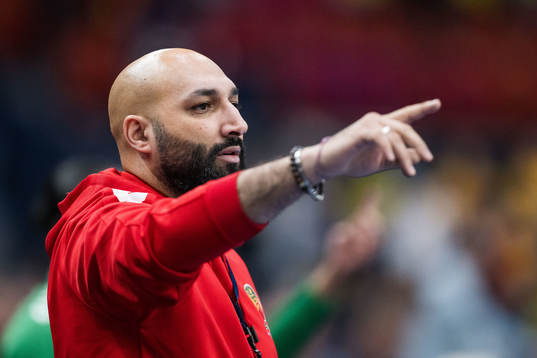 Head coach Yacine Messaoudi of Senegal