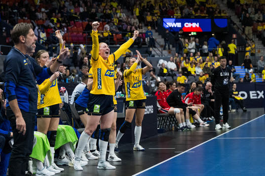 Sofia Hvenfelt of Sweden celebrates