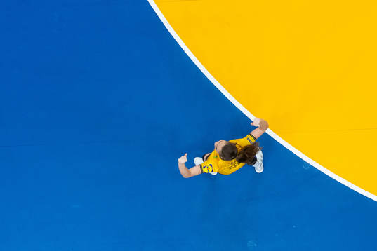 Olivia Mellegård of Sweden celebrates