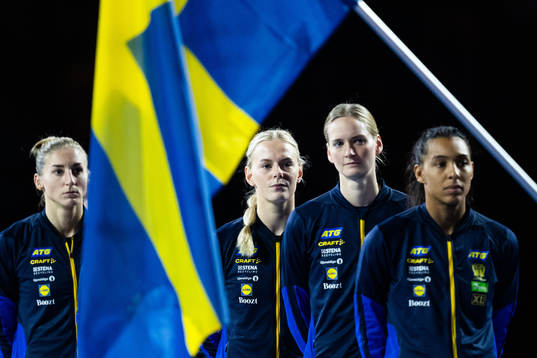 Linn Blohm, Nina Koppang, goalkeeper Johanna Bundsen and