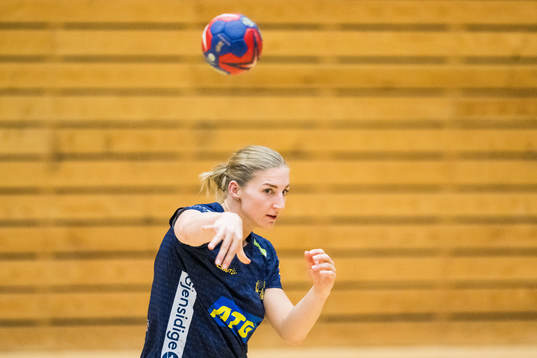 Linn Blohm of Sweden at a training session