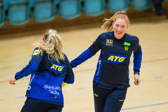 Sofia Hvenfelt of Sweden at a training session with Sweden