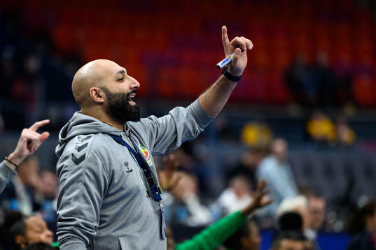 Head coach Yacine Messaoudi of Senegal