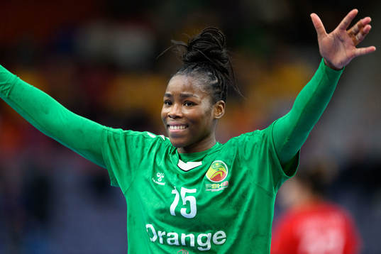 Ramatou Hawa Ndiaye of Senegal celebrates