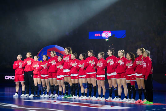 Players of Croatia at line up