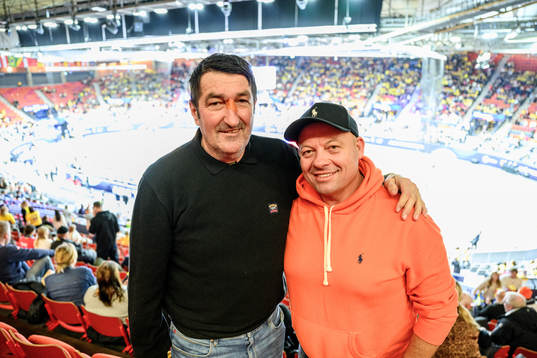 Fikret Handan in the stands