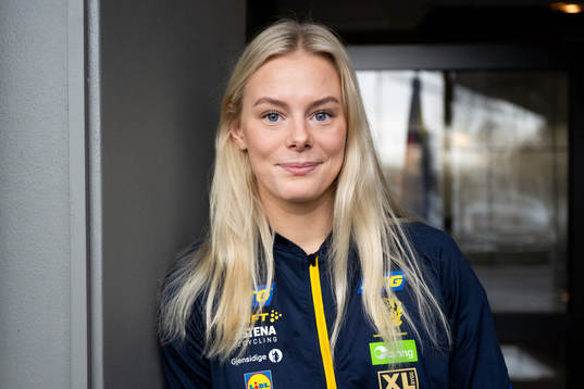 Nina Koppang of Sweden at a press event