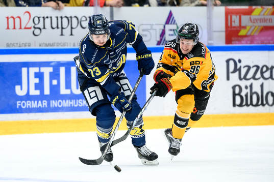 HV 71s Nicholas Shore och Luleå Hockeys Pontus Andreasson