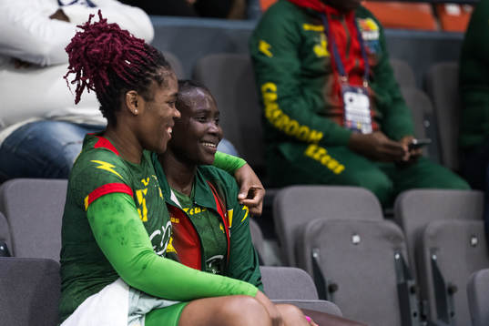 Vanessa Nchouapouognigni Pasma and Chantal Voulania of