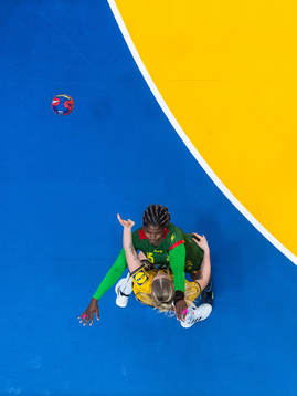 Nina Dano of Sweden and Paola Cyrielle Ebanga Baboga of