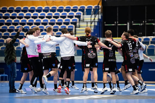HK Malmös spelare jublar