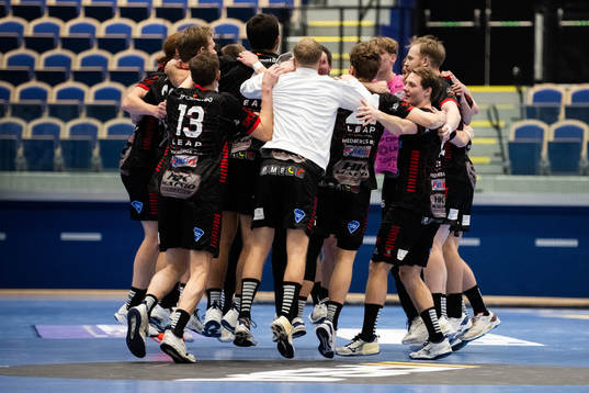HK Malmös spelare jublar