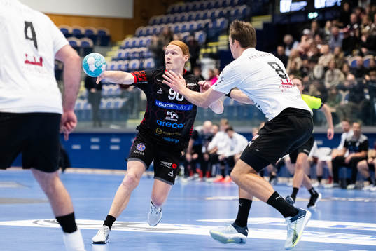 HK Malmös Truls Grøtta och Lugis Mads Kragh Thomsen