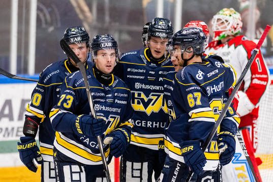 HV71s Nicholas Shore jublar