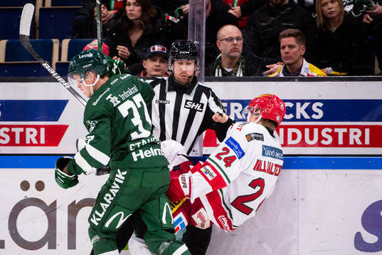 Färjestads Elliot Ståhlberg, Linjedomare Mathias