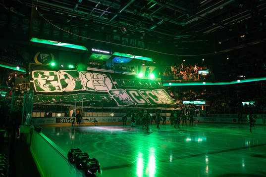 inför ishockeymatchen i SHL mellan Färjestad och MoDo