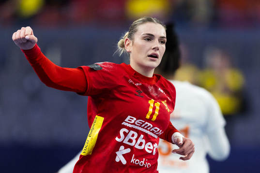 Ivana Godec of Montenegro celebrates