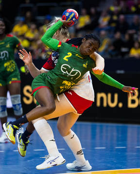 Klara Birtic of Croatia and Sonya Marlaine Nnomo of Cameroon
