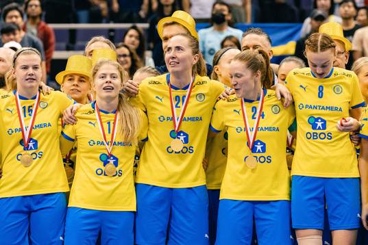 På denna handoutbild från internationella