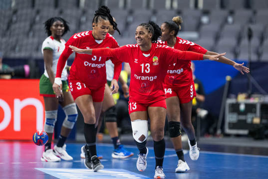 Soukeina Sagna of Senegal celebrates