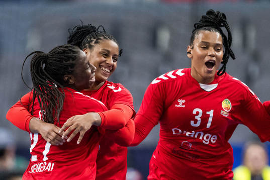 Dienaba Sy, Soukeina Sagna and Marie Fall of Senegal