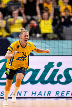 Nathalie Hagman of Sweden celebrates
