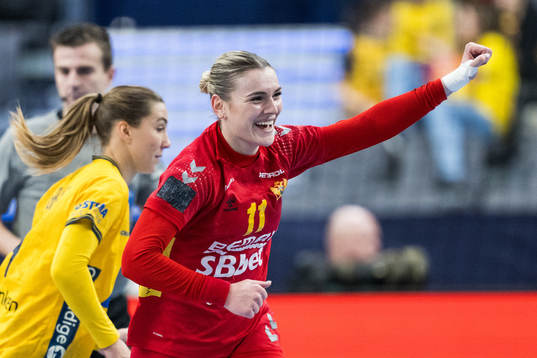Ivana Godec of Montenegro celebrating