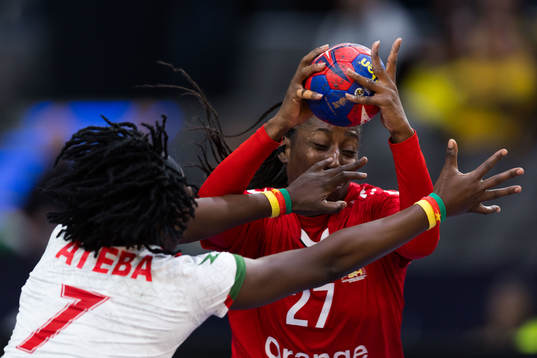 Laeticia Petronie Ateba Engadi of Cameroon and Dienaba Sy