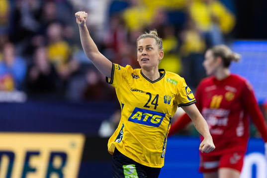 Nathalie Hagman of Sweden celebrates