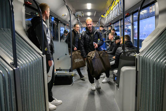 Sports director Martin Eriksson and Mikkel Rygaard Jensen