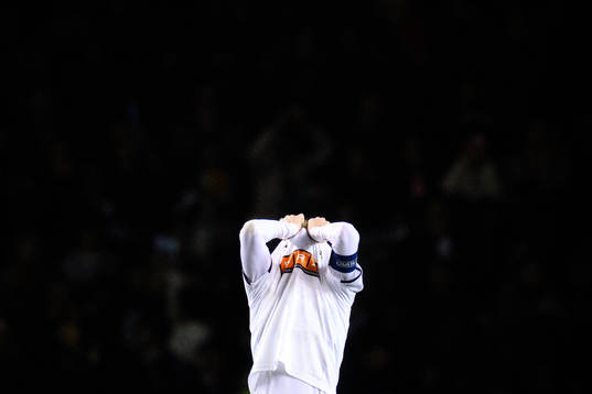 Samuel Gustafson of Häcken looks dejected