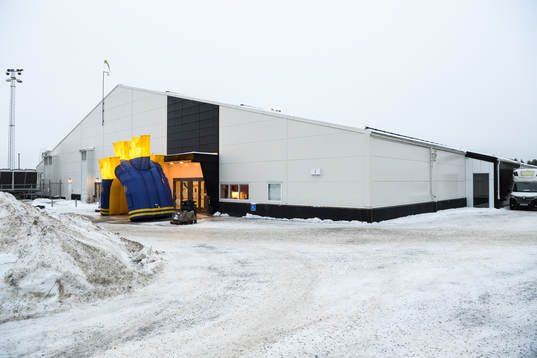 Exteriör vy av Lugnets Ishall