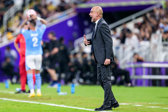 Head coach Pep Guardiola of Manchester City