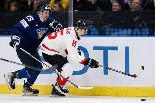 Max Koskipirtti of Finland and Matthew Poitras of Canada