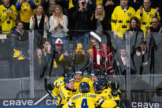 Filip Bystedt of Sweden celebrates