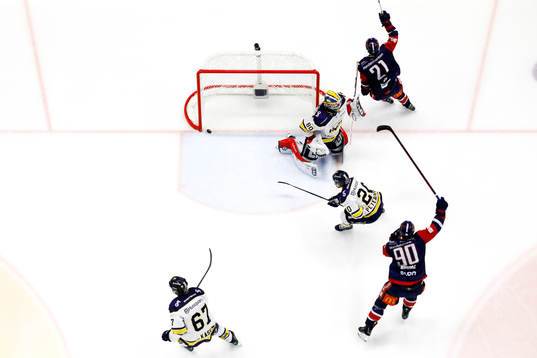 Mål 2-0 av Linköpings Christoffer Ehn förbi HV71s