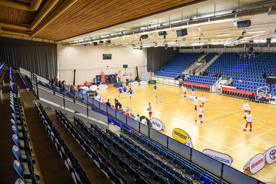 Interiör vy av Fyrishov A-hall