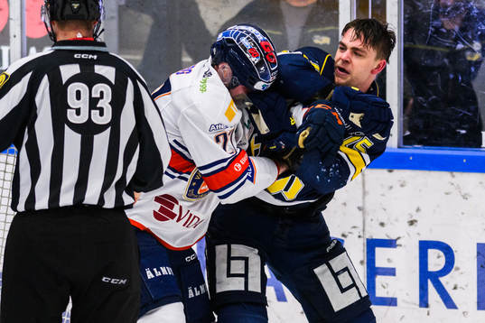Växjös Martin Lundberg och HV71s Radan Lenc