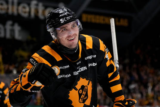 Skellefteås Max Lindholm jublar