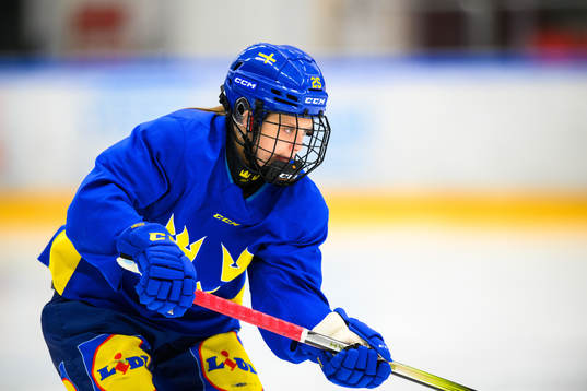 Lovisa Engström of Sweden at a practice session